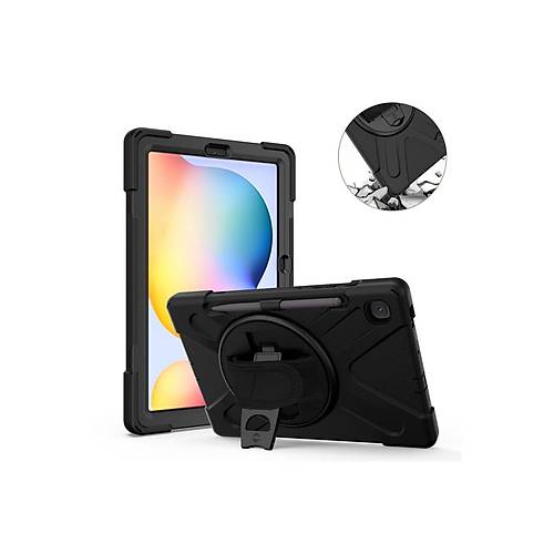 Galaxy P610 Tab S6 Lite 10.4 K�l�f Amazing Tablet Kapak - Siyah