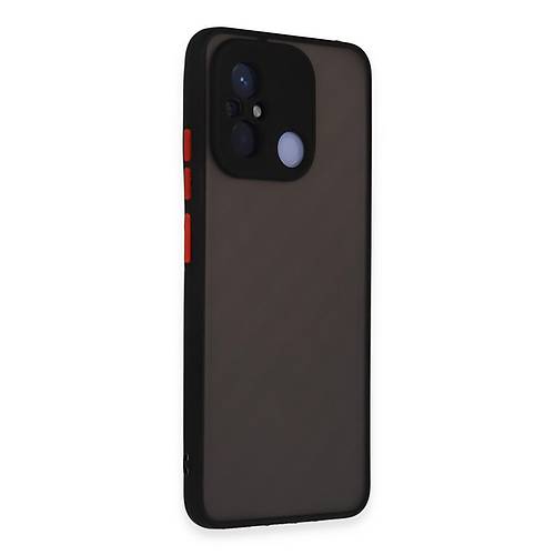 Redmi 12C K�l�f Montreal Silikon Kapak - Siyah