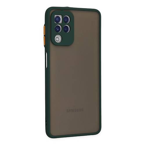 Galaxy A22 K�l�f Montreal Silikon Kapak - Ye�il