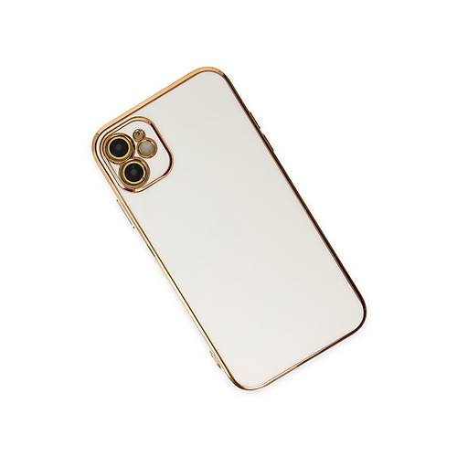 iPhone 12 K�l�f Volet Silikon - Beyaz