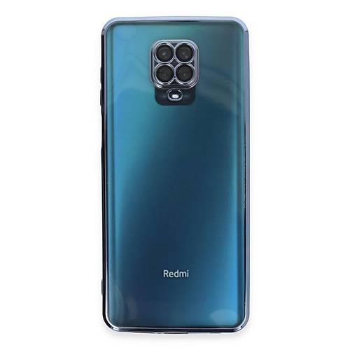 Redmi Note 9 Pro K�l�f Razer Lensli Silikon - A��k Mavi