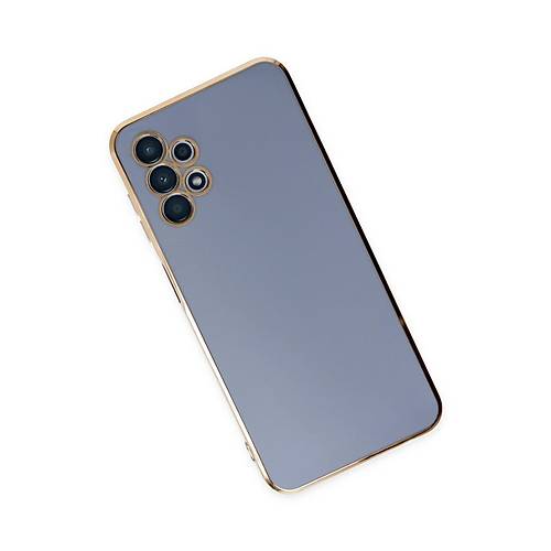 Galaxy A13 4G K�l�f Volet Silikon - Mavi