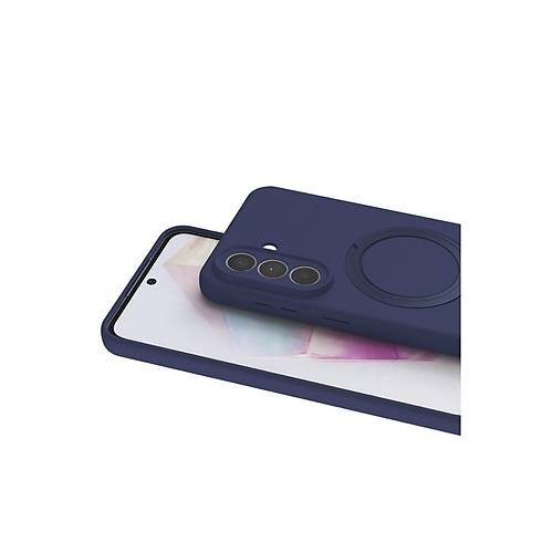 Galaxy A57 5G Regal Magsafe Standl� Kapak - Lacivert