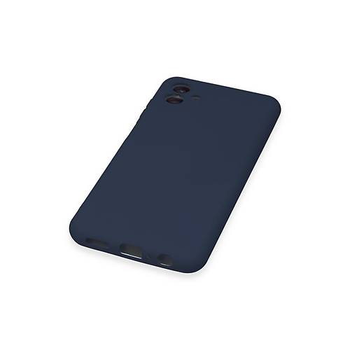 Galaxy A04E K�l�f Nano i�i Kadife Silikon - Lacivert