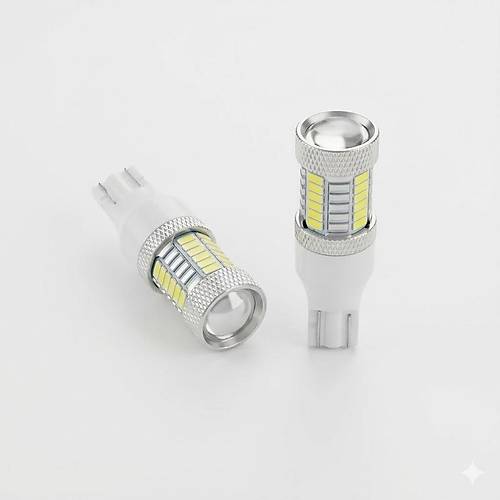 T15 Park Stop Geri Vites Lambas� 12V 33 Ledli Mercekli Beyaz
