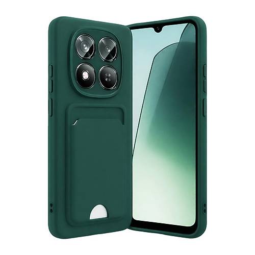 Redmi Note 15 Pro 4G Kelvin Kartvizitli Silikon - Koyu Ye�il