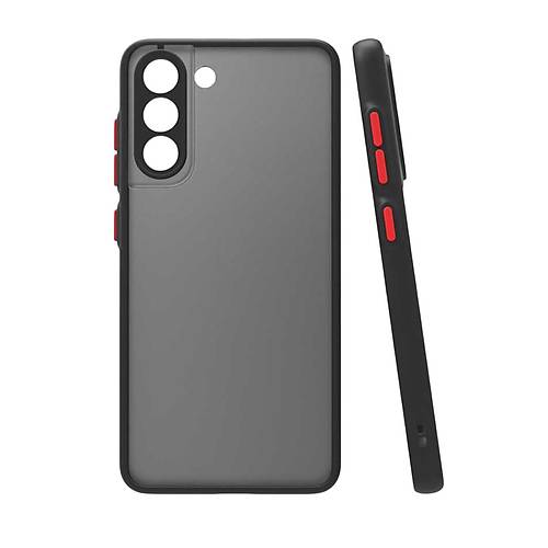 Galaxy S21 FE K�l�f Montreal Silikon Kapak - Siyah