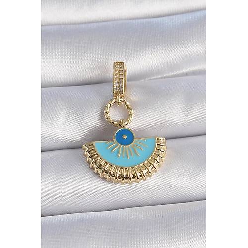 Pirin� Gold Renk Nazar Boncuklu Ajda Charm