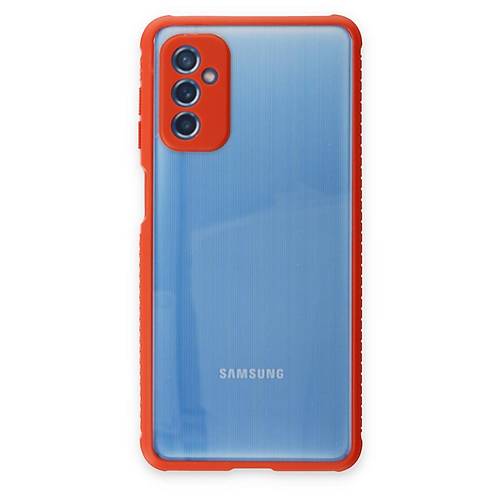 Galaxy M52 5G K�l�f Miami �effaf Silikon - K�rm�z�
