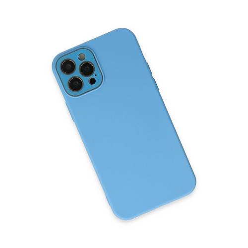 iPhone 12 Pro K�l�f Lansman Glass Kapak - Mavi