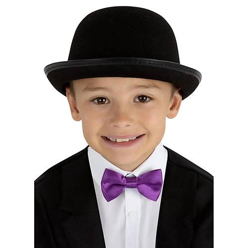 Charlie Chaplin Stil �ocuk �apkas� � Siyah Melon Parti �apkas�