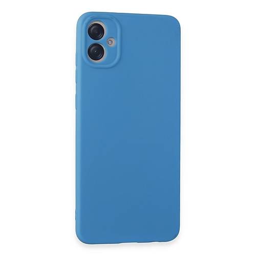 Galaxy A05 K�l�f First Silikon - Mavi