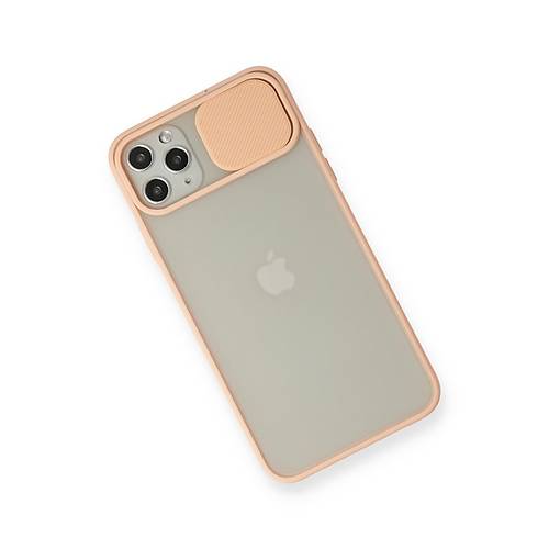 iPhone 11 Pro Max K�l�f Palm Buzlu Kamera S�rg�l� Silikon - Pembe