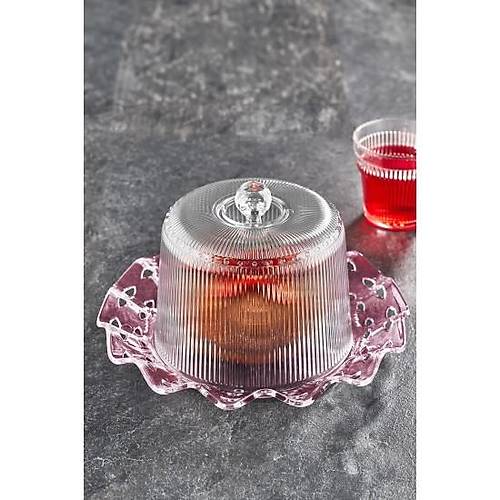 Akrilik Barok M�rd�m Renk Kek Fanus & Kek Saklama Kab� & ��k Sunum Organizeri 26 Cm