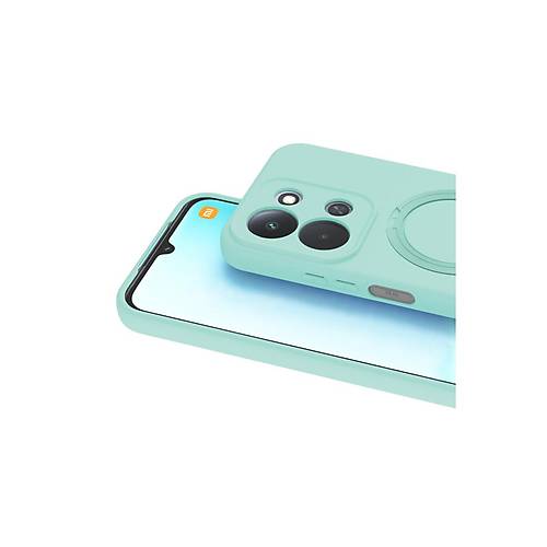 Redmi 15C 4G Regal Magsafe Standl� Kapak - Su Ye�ili