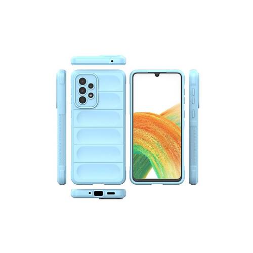 Galaxy A33 5G K�l�f Optimum Silikon - Sky Blue