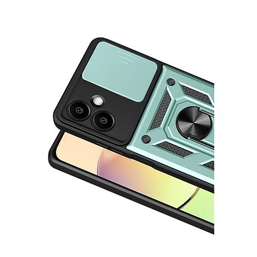 Galaxy A07 4G Pars Lens Y�z�kl� Silikon - Ye�il