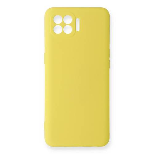 Reno 4 Lite K�l�f Nano i�i Kadife Silikon - Sar�