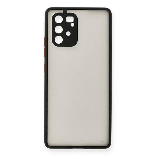 Galaxy A91 / S10 Lite K�l�f Montreal Silikon Kapak - Siyah