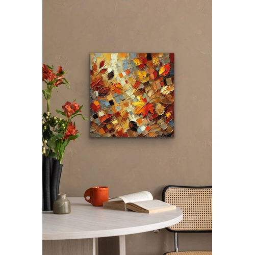 Sonbahar Mevsimi Kanvas Tablo 60x60cm