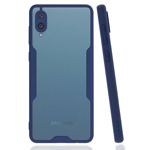 Galaxy A02 K�l�f Platin Silikon - Lacivert