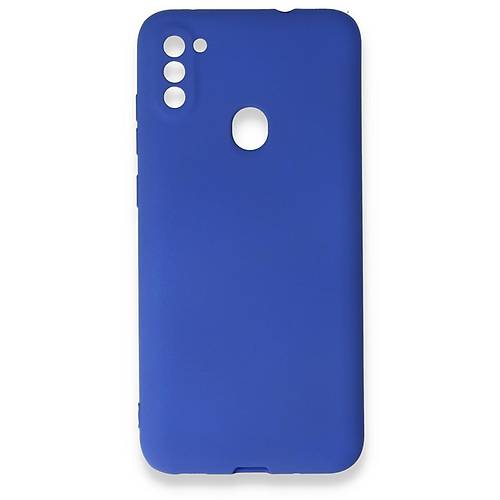 Galaxy A11 K�l�f First Silikon - Lacivert