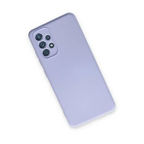 Galaxy A13 4G K�l�f Nano i�i Kadife Silikon - Lila