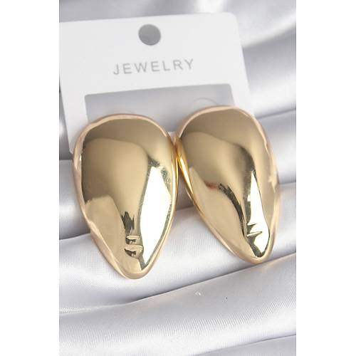 Pirin� Gold Renk Badem Model Kad�n K�pe