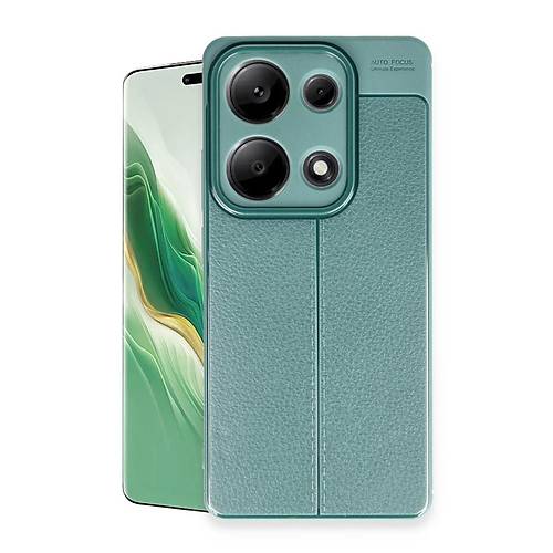 Redmi Note 13 Pro 4G K�l�f Auto Focus Kapak - Koyu Ye�il