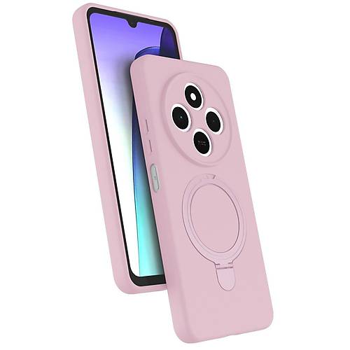Redmi 14C Regal Magsafe Standl� Kapak - A��k Pembe