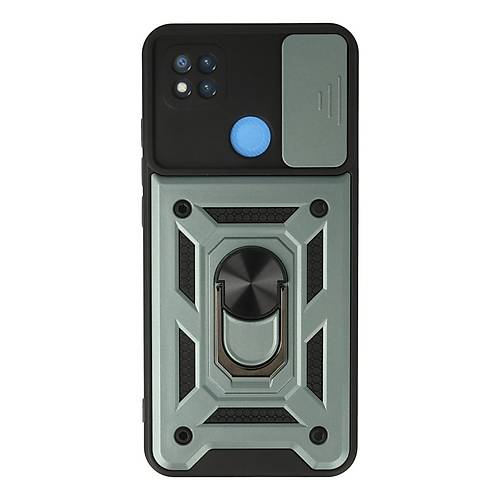 Redmi 9C K�l�f Pars Lens Y�z�kl� Silikon - Ye�il