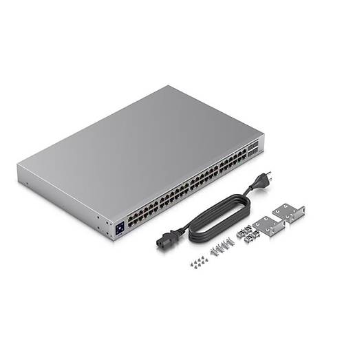 UBIQUITI USW-48-POE 48 PORT GIGABIT + 4X1GB SFP UPLINK L2 195W POE Y�NET�LEB�L�R RACKMOUNT SWITCH