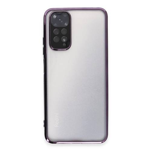 Redmi Note 11 K�l�f Razer Lensli Silikon - Mor