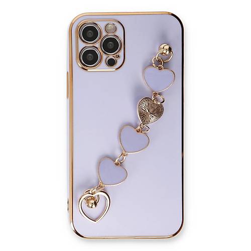 iPhone 12 Pro K�l�f Esila Silikon - Lila