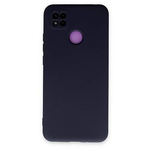 Redmi 9C K�l�f Nano i�i Kadife Silikon - Lacivert