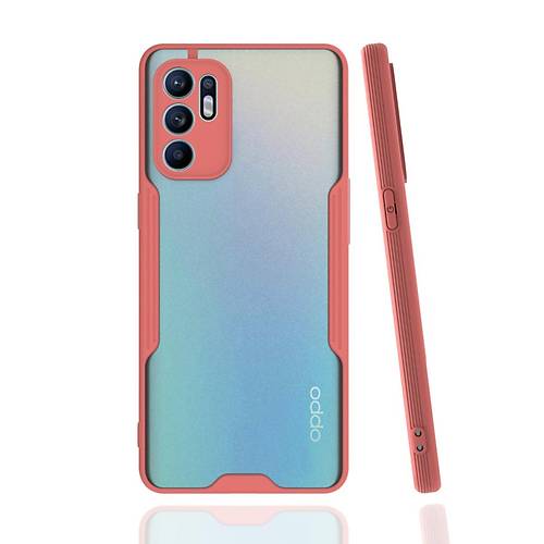 Reno 6 K�l�f Platin Silikon - Pembe