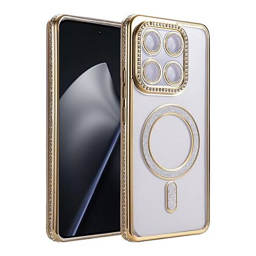 Mi 15T Pro Joke Simli Magneticsafe K�l�f - Gold