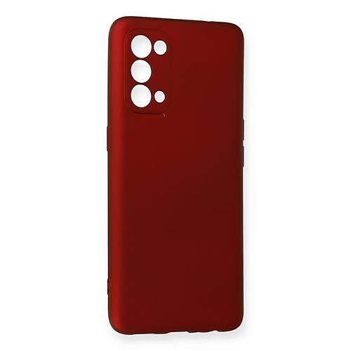 Reno 5 K�l�f First Silikon - Bordo