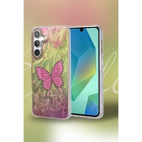 Galaxy S23 FE K�l�f Blade Aynal� Desenli Kapak - Desen 4