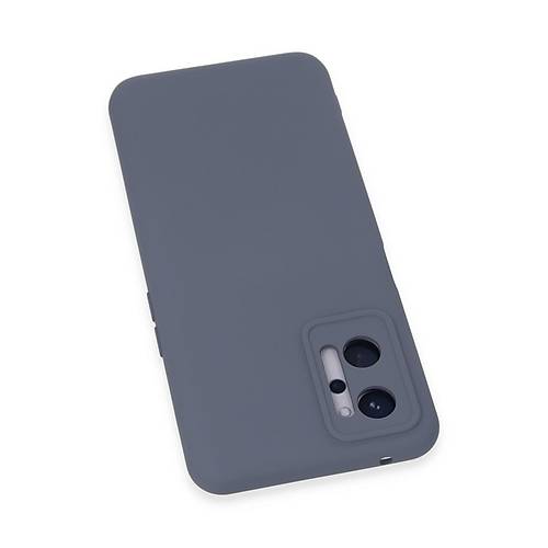 Realme 9i 4G K�l�f Nano i�i Kadife Silikon - Gri
