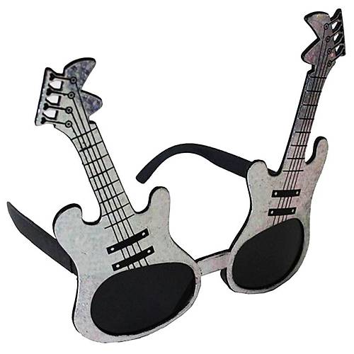 G�m�� Renk Rockn Roll Gitar �ekilli Parti G�zl��� 15x15 cm