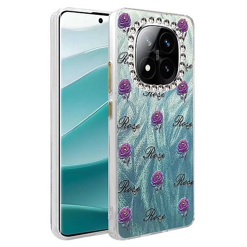 Redmi Note 14 Pro 4G K�l�f Blade Aynal� Desenli Kapak - Desen 9