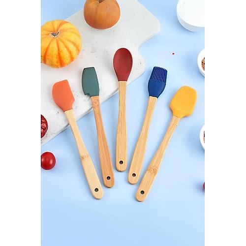 5�li Silikon Spatula Seti 21 cm