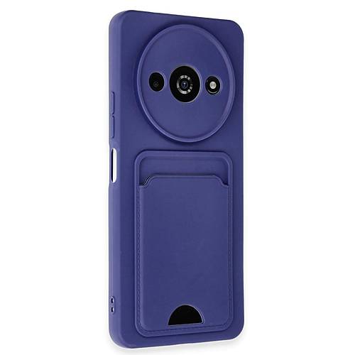 Redmi A3 4G K�l�f Kelvin Kartvizitli Silikon - Lacivert