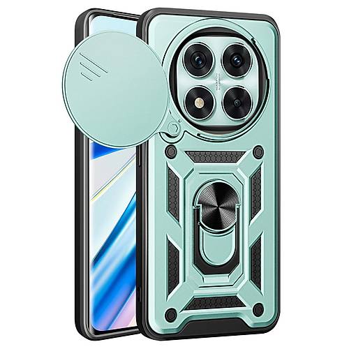 Redmi Note 14 Pro 5G K�l�f Pars Lens Y�z�kl� Silikon - Ye�il