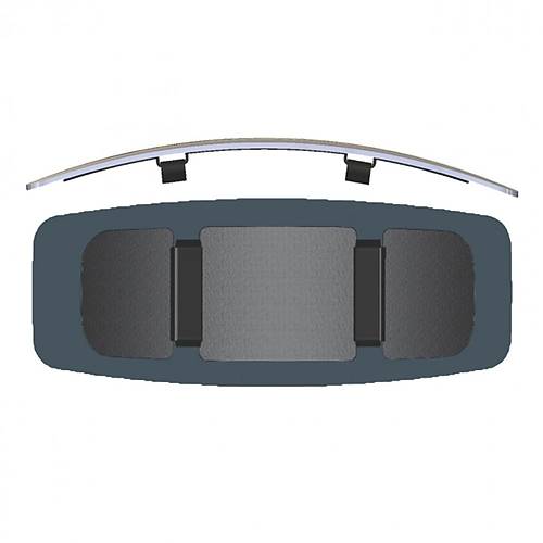 �� Dikiz Aynas� Bombeli Lastikli Pala Ge�me 30.5x9.5cm 554040