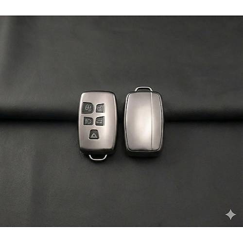 Land Rover Range Rover 2010-2018 Uyumlu Smart 3 Buton Silikon Oto Anahtar Kumanda Kab� K�l�f Gri