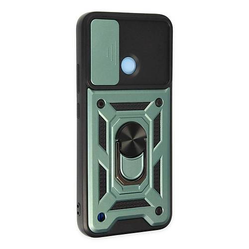 Realme C25Y K�l�f Pars Lens Y�z�kl� Silikon - Ye�il