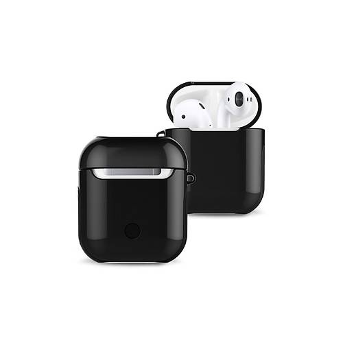 Airpods 2 (2.nesil) 3in1 K�l�f - Siyah