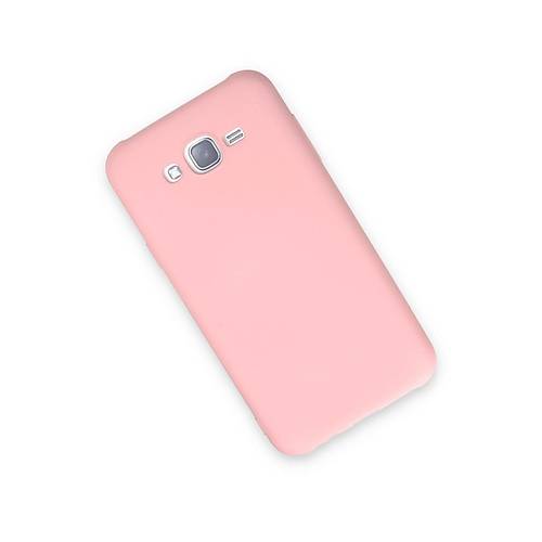 Galaxy J7 K�l�f Nano i�i Kadife Silikon - Pudra